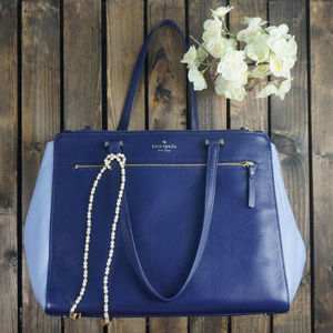 NWT Kate Spade Two-tone Blue Tote