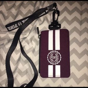 Vs PINK Burgundy Lanyard