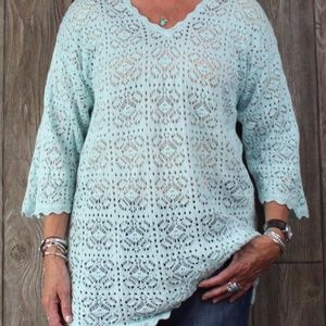 Modern  Soul Blue Sweater Tank Top L size 2pc