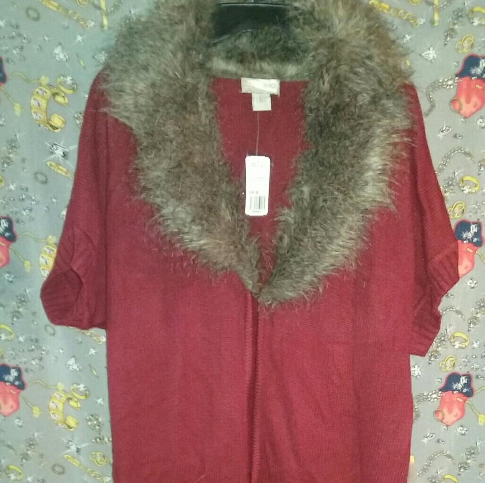 F21 Fur Cardigan