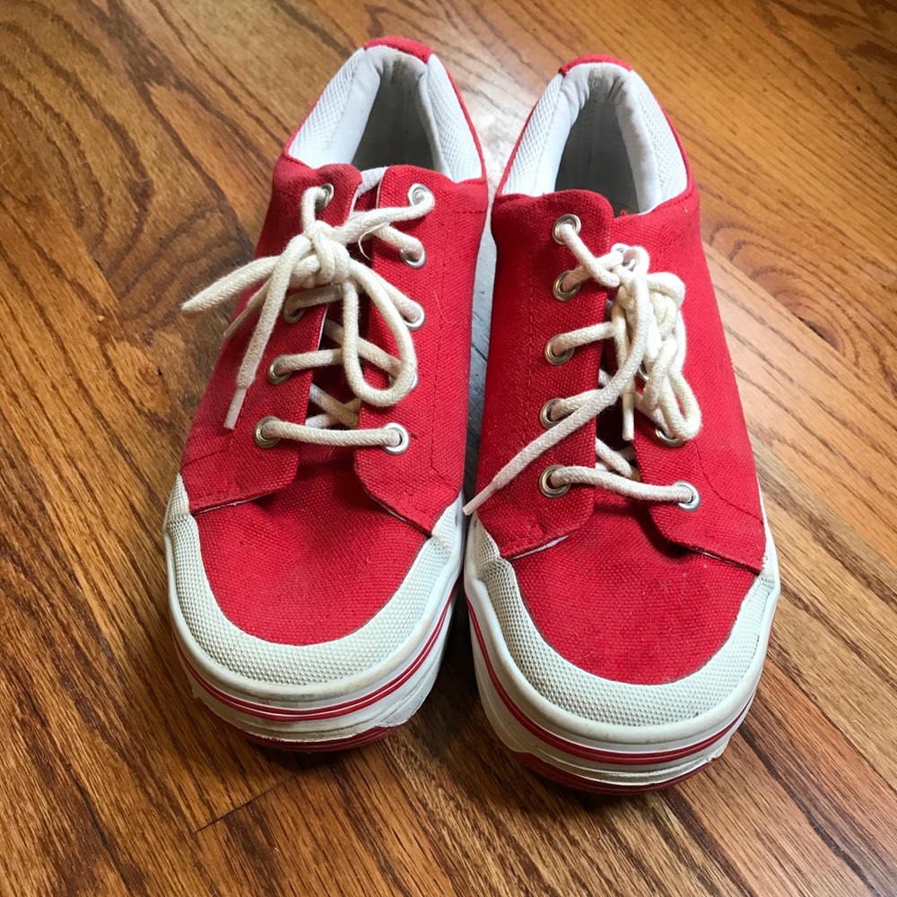 Fun Red Sneakers by Totes