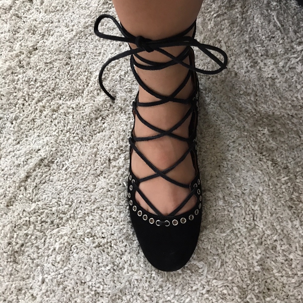 Isabel Marant lace up flats with eyelets