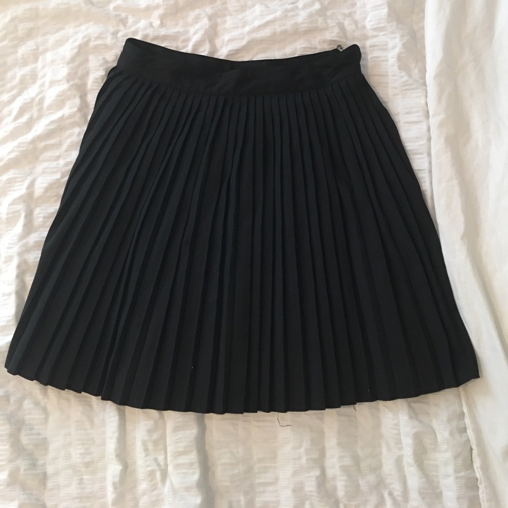 Black Pleated Skirt