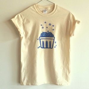 Blueberry fruit t-shirt etsy unisex food tee sz S