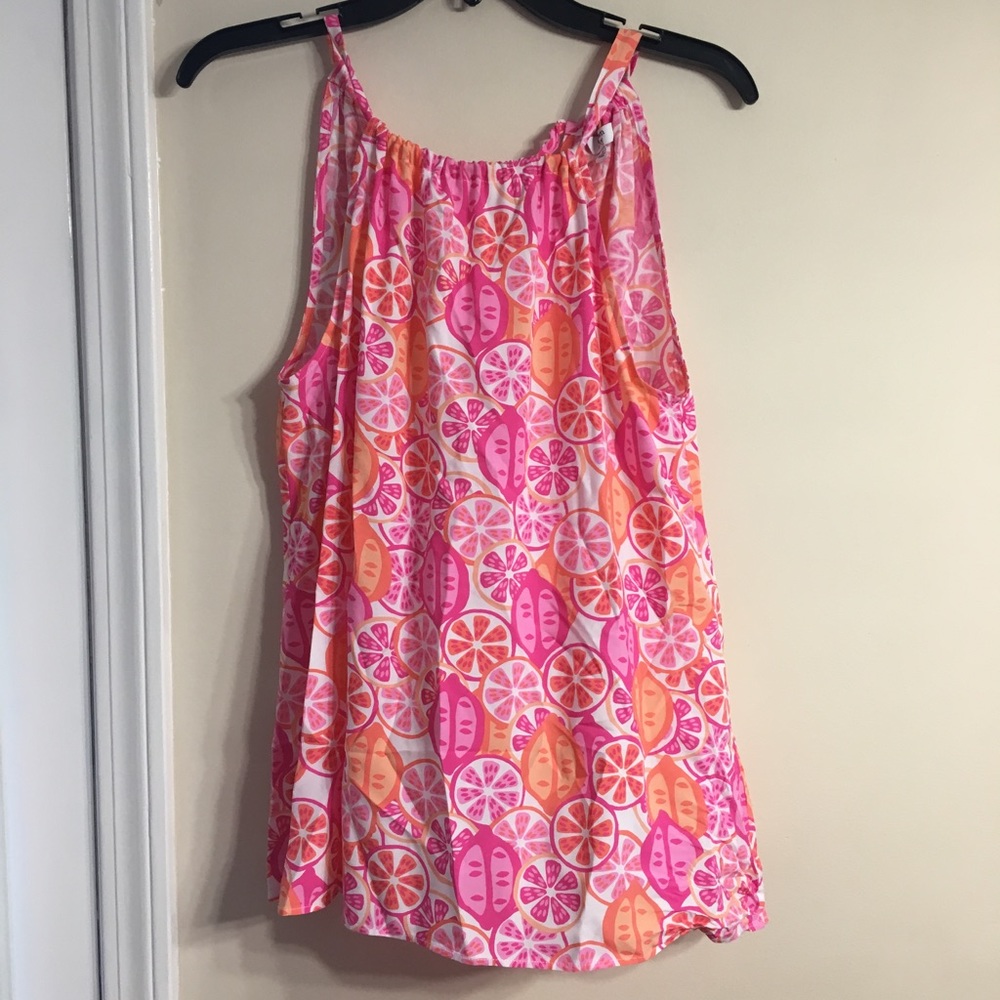 Crown & Ivy Tank, size small. Pink and orange