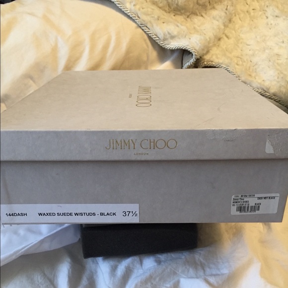 Jimmy Choo Gold Studded Biker Boots - Picture 8 of 8