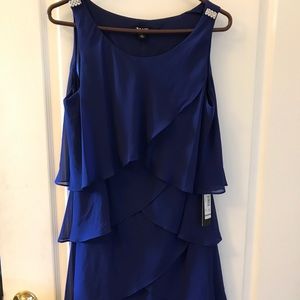 Blue Chiffon Dress