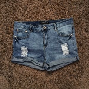 Jean Shorts (small distressed detail)