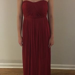 Red David's Bridal Versa Dress