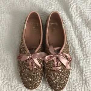 Kate Spade Keds. Pink Glitter
