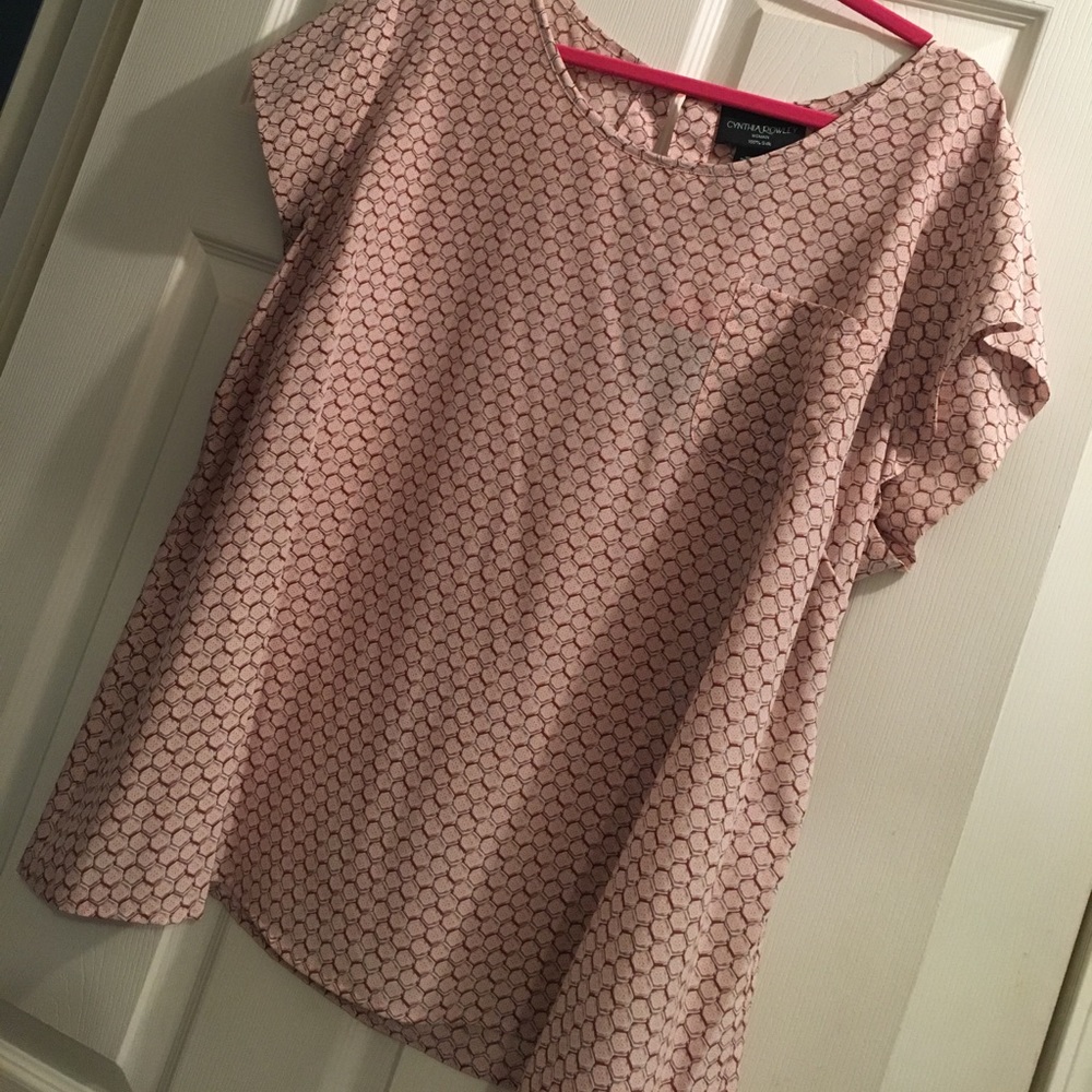 Pattern Pocket Blouse