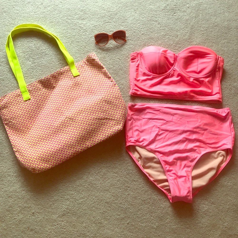 Albion Fit high waisted two-piece swim 👙