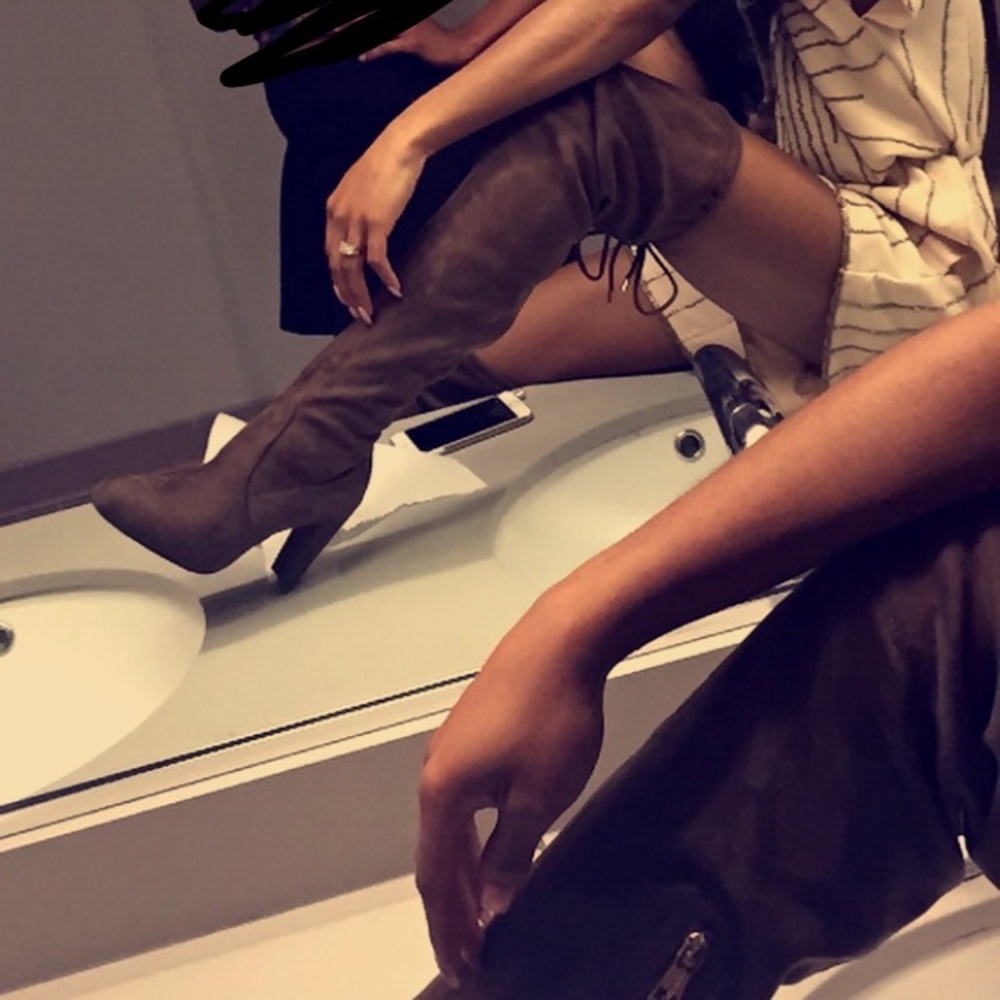 Thigh high boots!