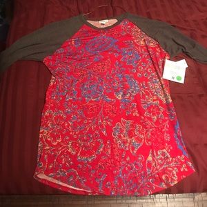 NWT Paisley Lularoe Randy red