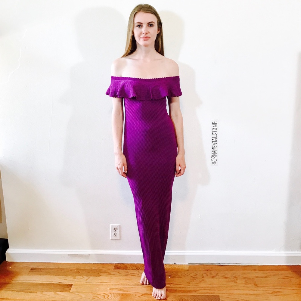 TORN BY RONNY KOBO OFF SHOULDER MAXI DRESS 0115 - Picture 1 of 8
