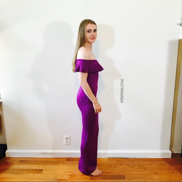 TORN BY RONNY KOBO OFF SHOULDER MAXI DRESS 0115 - Picture 2 of 8