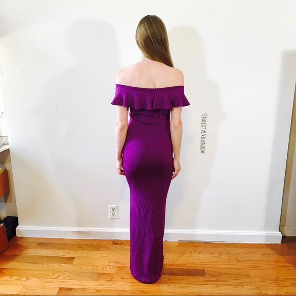 TORN BY RONNY KOBO OFF SHOULDER MAXI DRESS 0115 - Picture 3 of 8