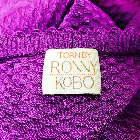 TORN BY RONNY KOBO OFF SHOULDER MAXI DRESS 0115 - Picture 7 of 8