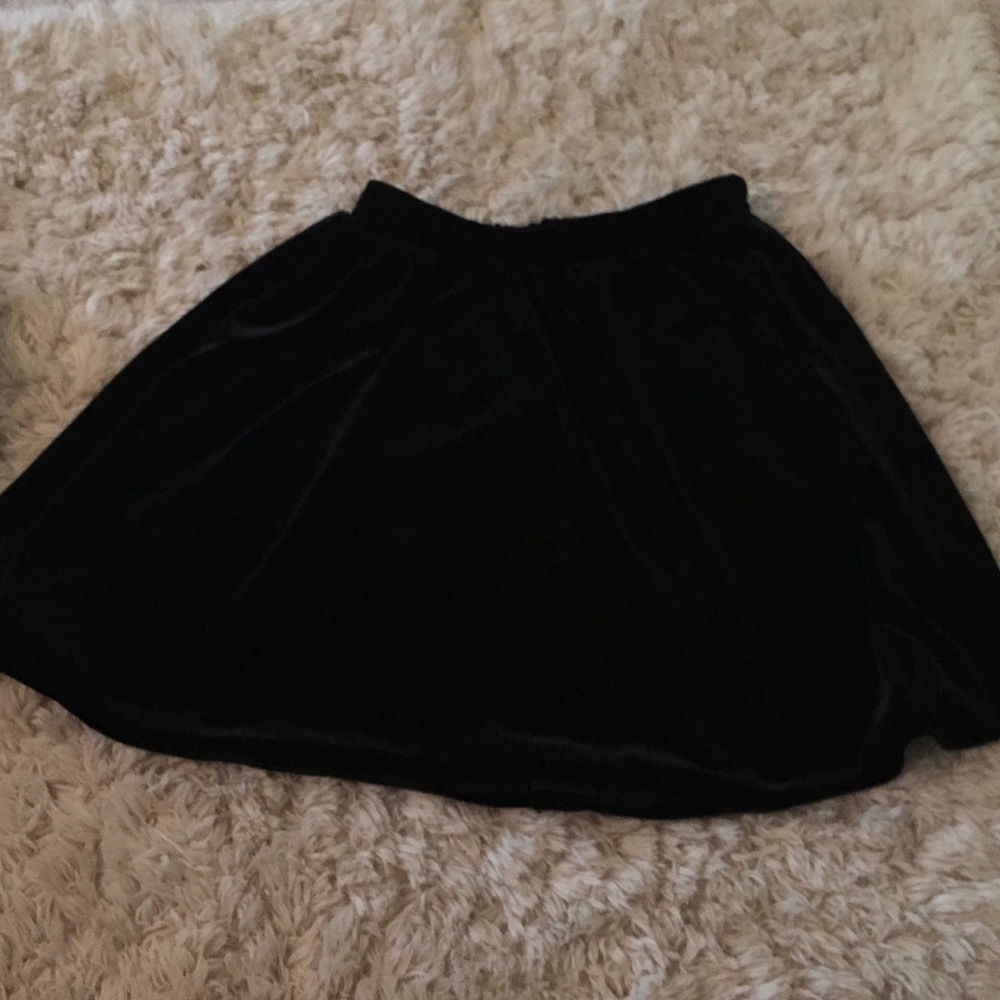 American apparel velvet skirt