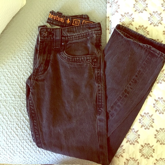 Rock Revival Black Jeans - Picture 1 of 4