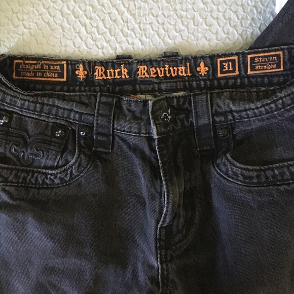 Rock Revival Black Jeans - Picture 2 of 4