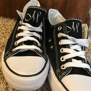 All Star "M" monogrammed shoes