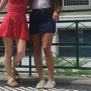 Dark navy jean skirt