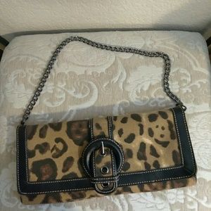 SOLD!!!  ❤STYLE & CO LEOPARD FLAP CLUTCH PURSE❤