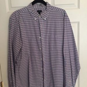 J Crew Checkered Button Down Shirt