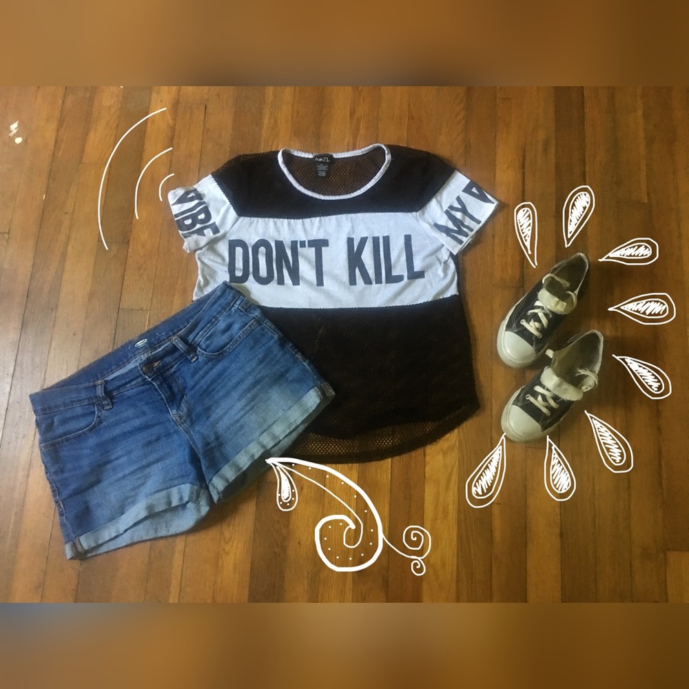 Mesh Graphic Tee