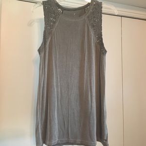 AEO Soft and Sexy lace muscle tank