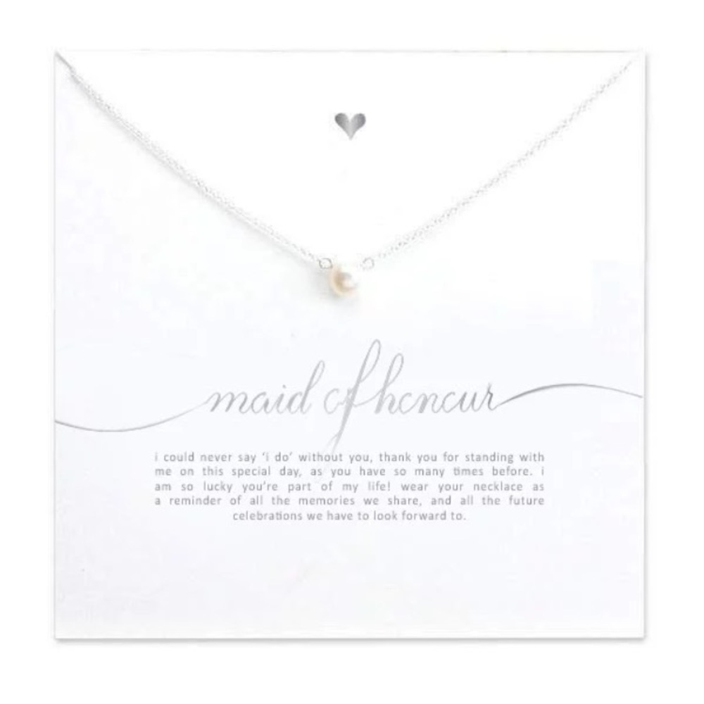 Maid of Honor Imitation Pearl necklace NEW