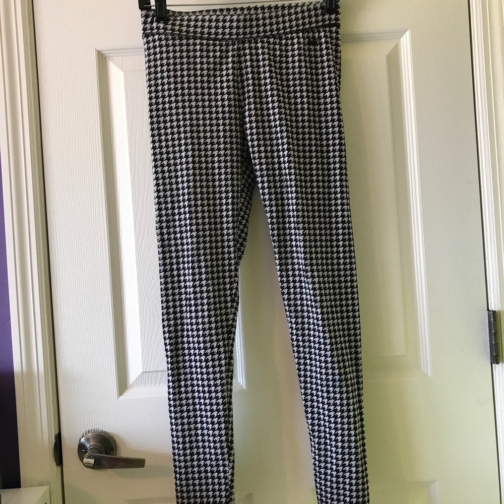 vs pink houndstooth leggings yoga pants