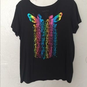 Lucky Brand 🍀 rainbow peace tee