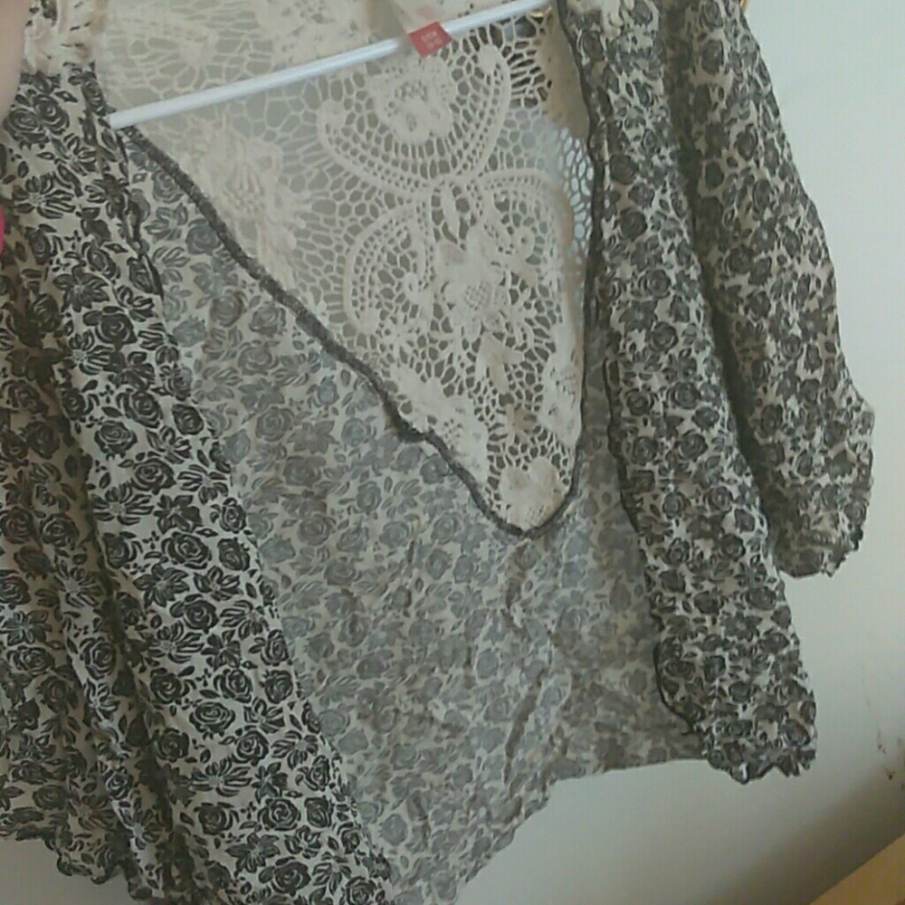 Floral shrug