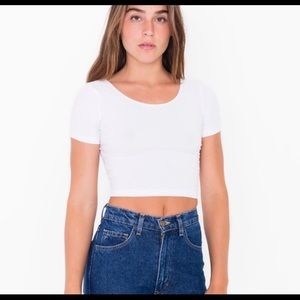 American Apparel jersey crop tee BRAND NEW