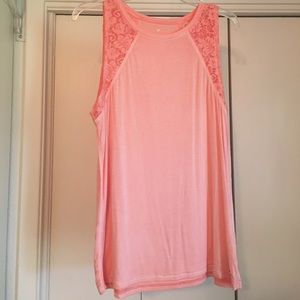 AEO soft and sexy lace muscle tee