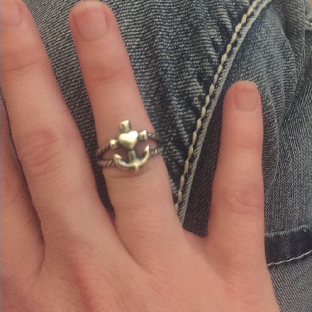 James Avery silver anchor ring