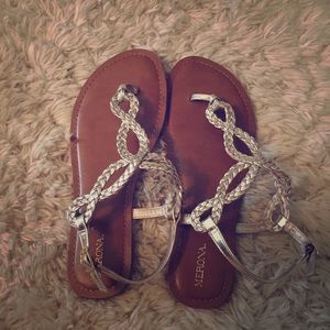 Gold merona sandals