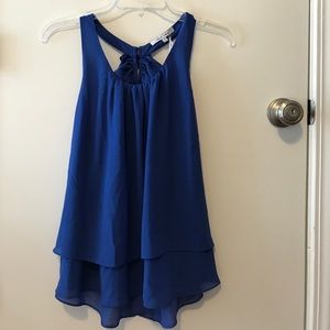 Naked Zebra Ruffle Back Tank *NWT*