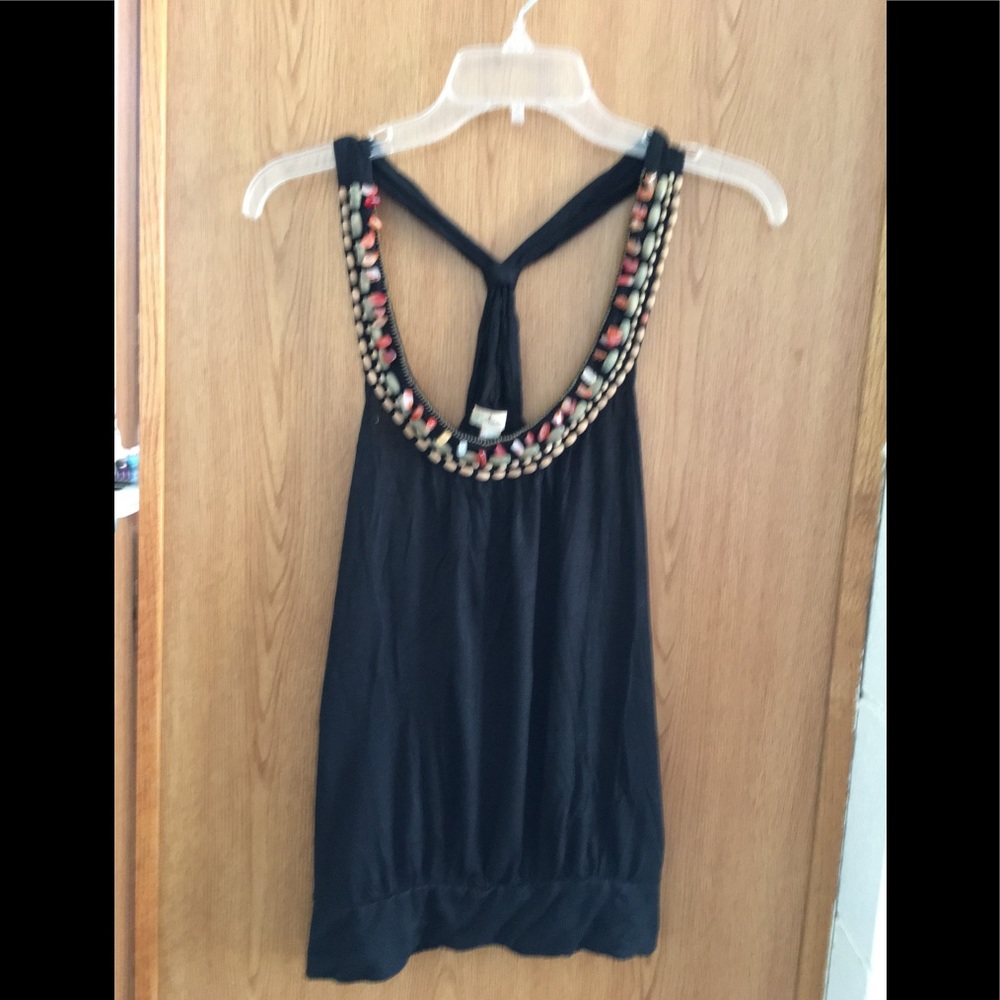 Very cute tank with Beaded trim