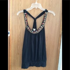 Very cute tank with Beaded trim