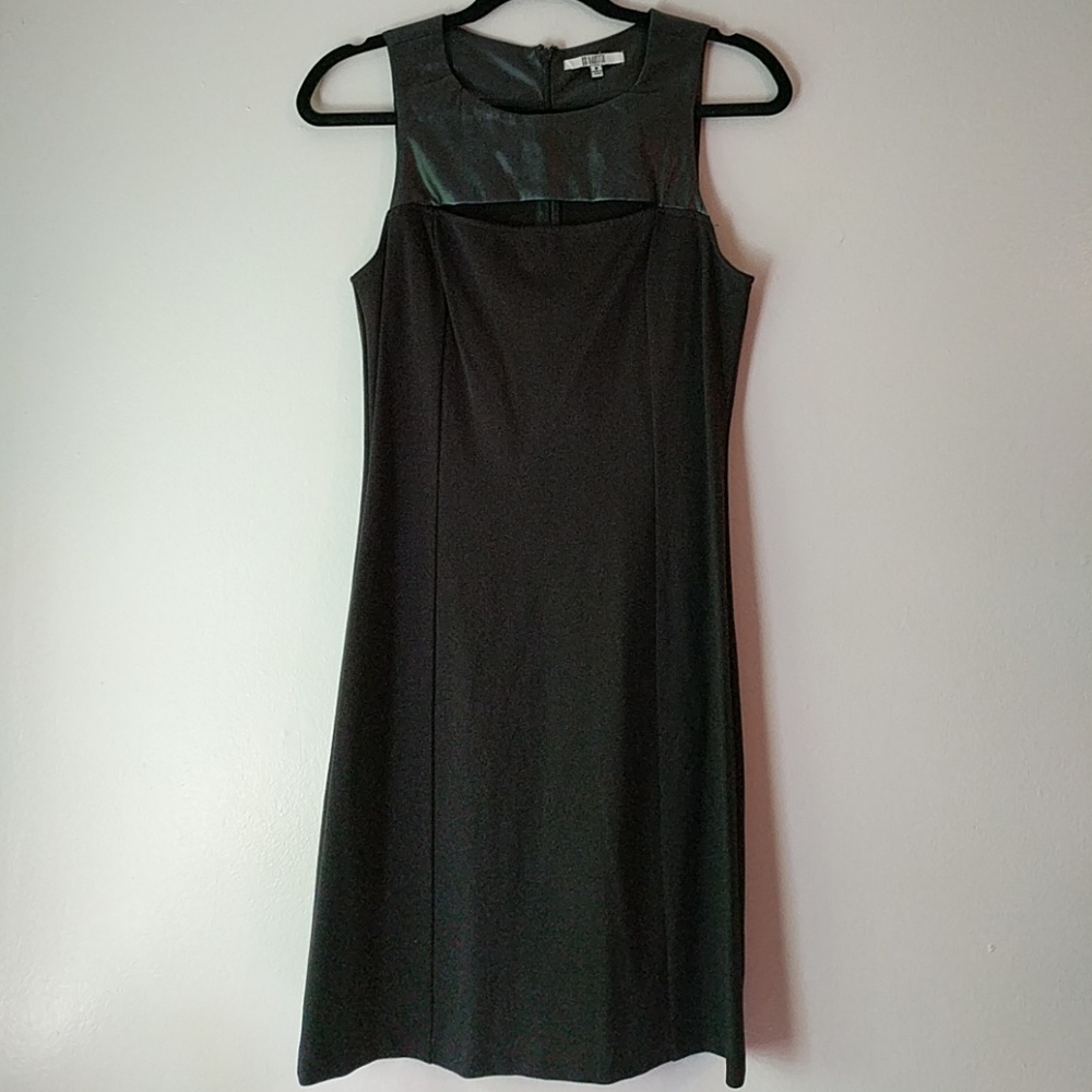 Little Black BB Dakota Leather Cut Out Dress