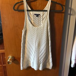 American Eagle crocheted knot tank top