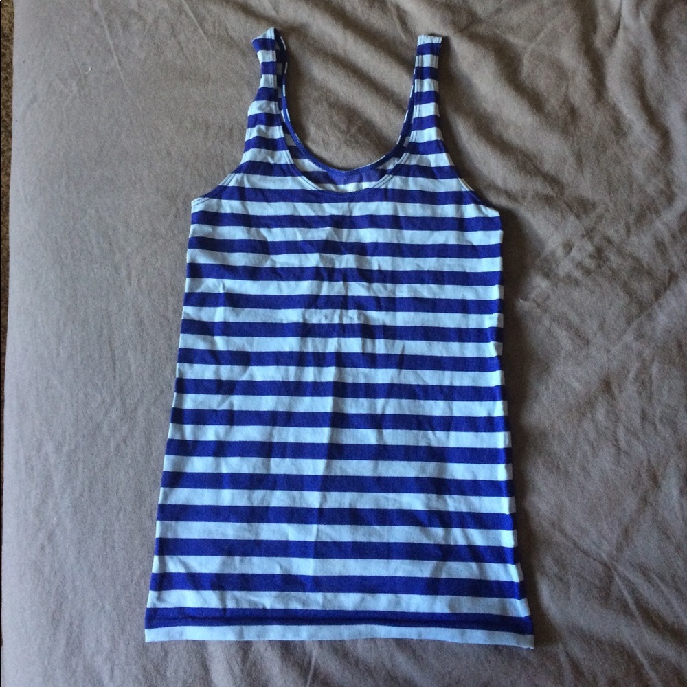 Stretchy stripe tank