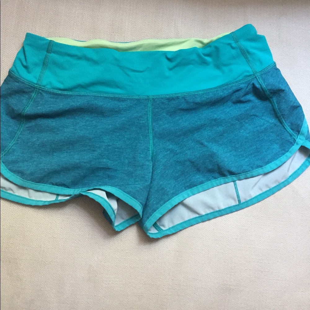 Lululemon teal shorts