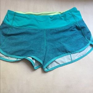 Lululemon teal shorts