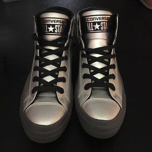 Converse Silver High Tops
