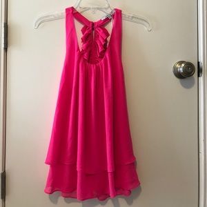 Naked Zebra Ruffle Back Tank *NWT*