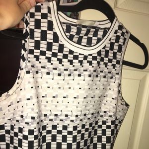 Black and white dress